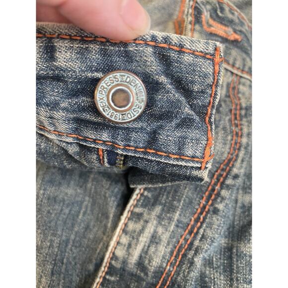 X2 Denim Laboratory Jeans Vintage Y2K Express Mens Size 38x30 Loose Straight Leg - Picture 5 of 12